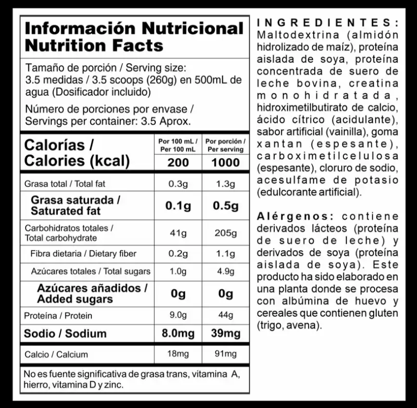 MEGAPLEX CREATINE POWER – Volumen y potencia extrema