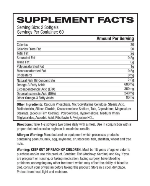 Omega-3 XS de Ronnie Coleman