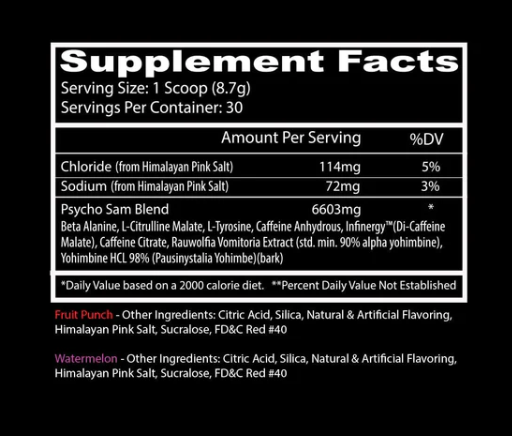 Psycho Sam | Pre-Workout Insane Power