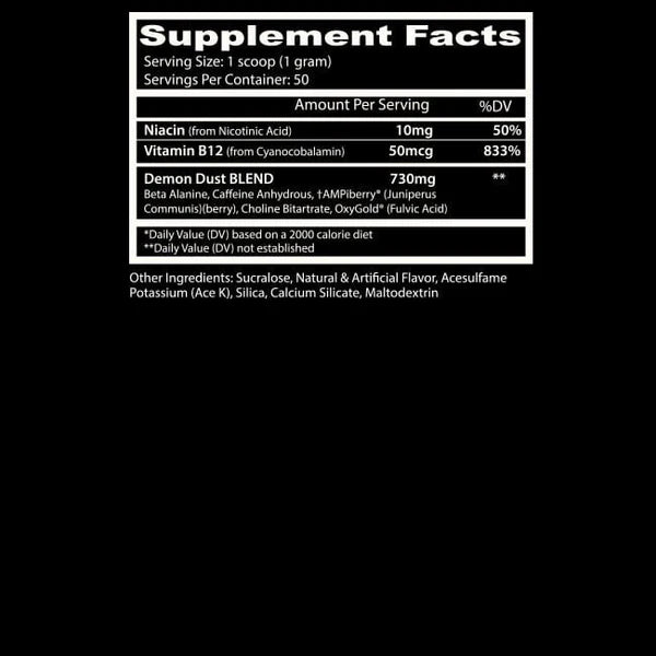 Insane Labz Demon Dust – Energía Extrema y Concentración Instantánea