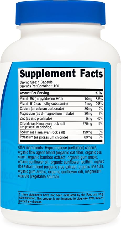 Nutricost Electrolyte Complex – Advanced Hydration (120 cápsulas)