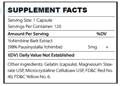 YOHIMBINA 120 CAPS ENHANCED ATHLETE - ENHANCED ATHLETE