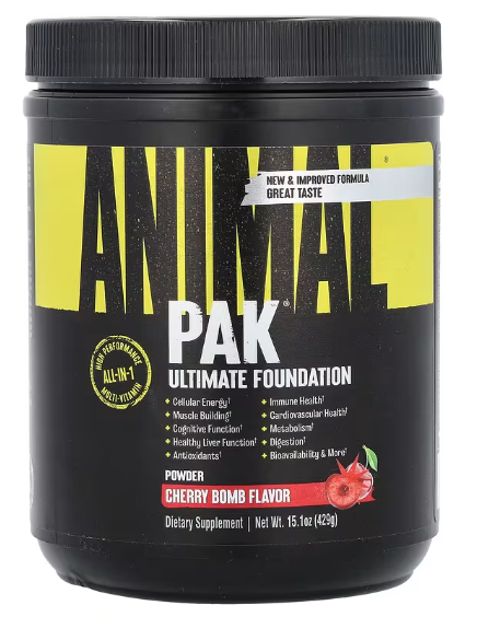 Animal Pak Powder – Ultimate Foundation – 429 g (Cherry Bomb Flavor)