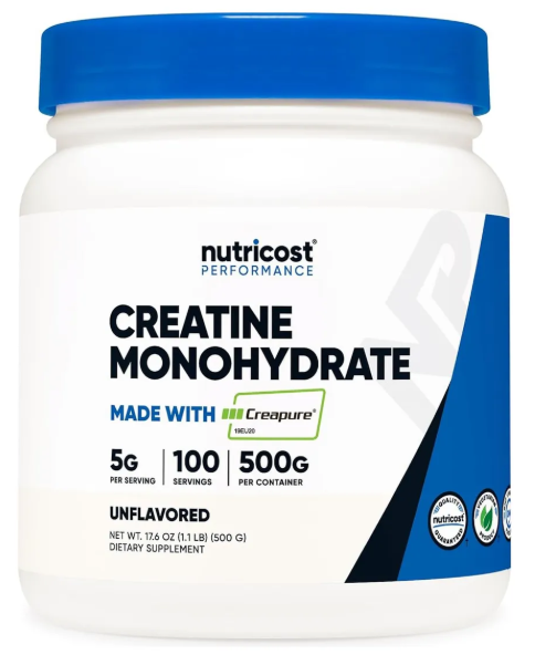 Nutricost Creatine Monohydrate Creapure® – 500 g (100 porciones)