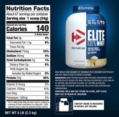 DYMATIZE ELITE WHEY PROTEIN - DYMATIZE