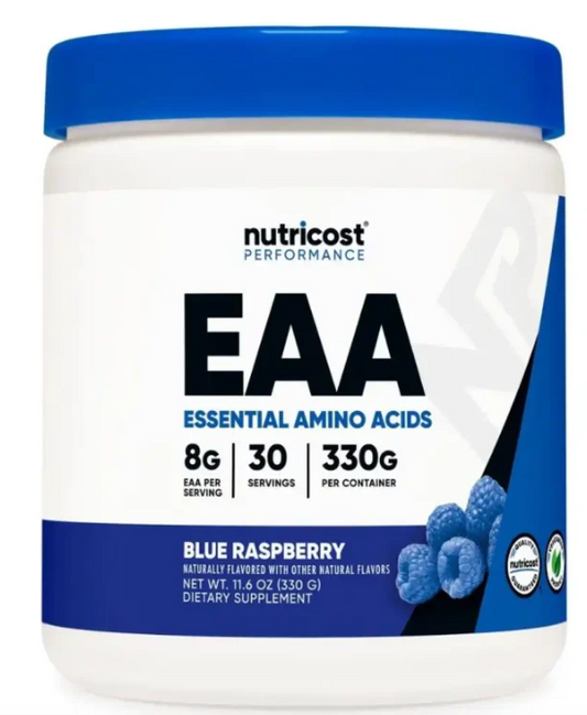 Nutricost EAA – Aminoácidos Esenciales Blue Raspberry