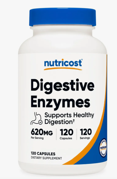 Nutricost Digestive Enzymes – Enzimas Digestivas 120 cápsulas