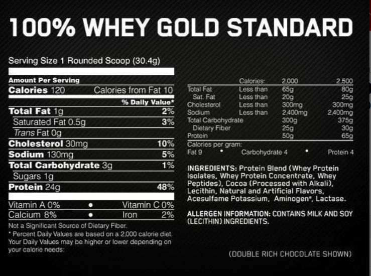 Optimum Nutrition 100% Whey Gold Standard