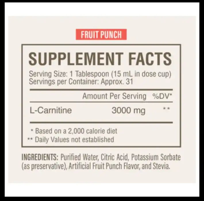 L-Carnitina 3000 mg – Simply Nutrition