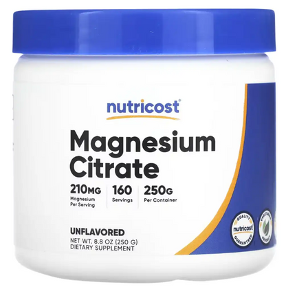 MAGNESIUM CITRATE POLVO NUTRICOST 210 MG - NUTRICOST
