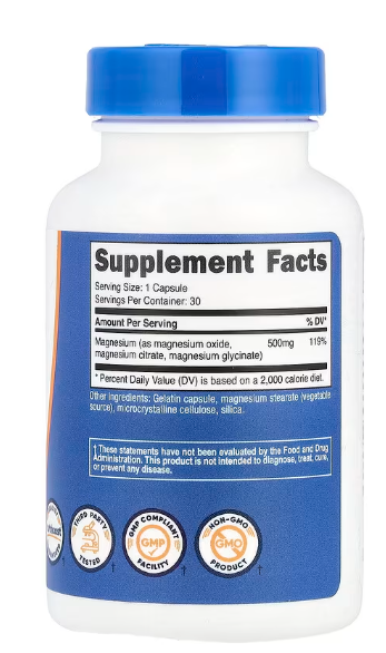 MAGNESIUM COMPLEX 30 CAP NUTRICOST - NUTRICOST