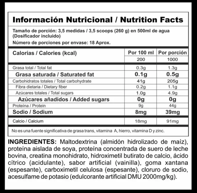 MEGAPLEX CREATINE POWER – Volumen y potencia extrema