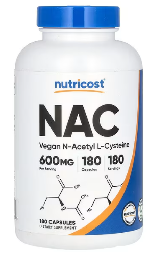 NAC PASTILLAS NUTRICOST 600MG X 180 CAPS - NUTRICOST