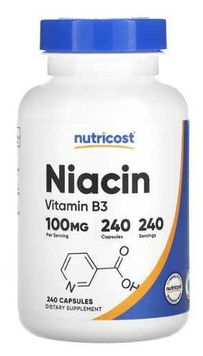Niacin (Vitamina B3) 100 mg – Energía, Circulación y Bienestar Celular