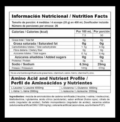 NITRO SHOCK - AMINOACIDOS - NUTRAMERICAN PHARMA