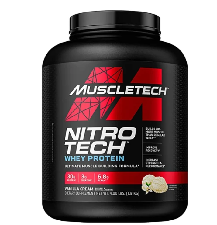 NITRO TECH – Proteína Avanzada con Creatina y BCAA’s