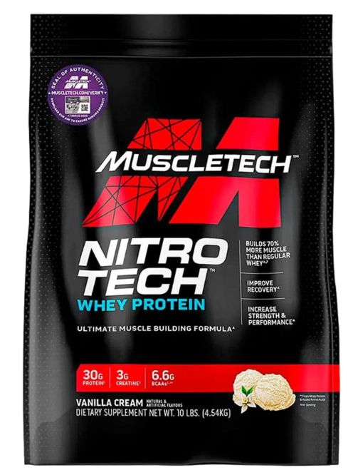 NITRO TECH – Proteína Avanzada con Creatina y BCAA’s
