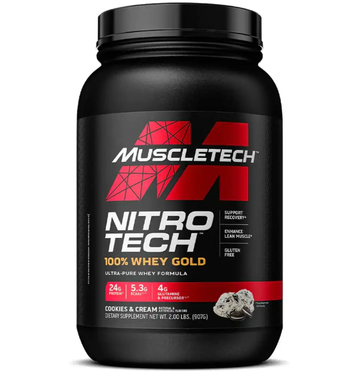 NITRO TECH 100% WHEY GOLD – Proteína Ultra Pura