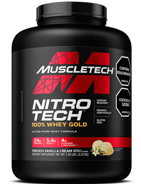 NITRO TECH 100% WHEY GOLD – Proteína Ultra Pura