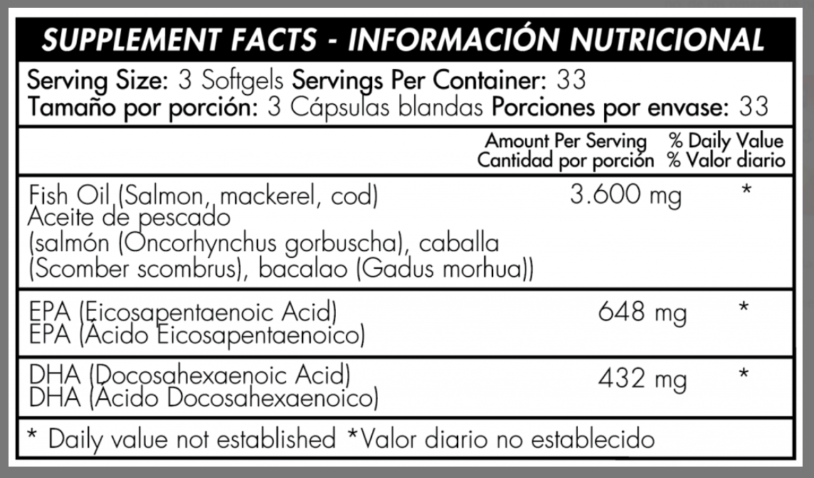 Omega-3 Fish Oil 1200 mg – Apoya tu corazón, mente y articulaciones