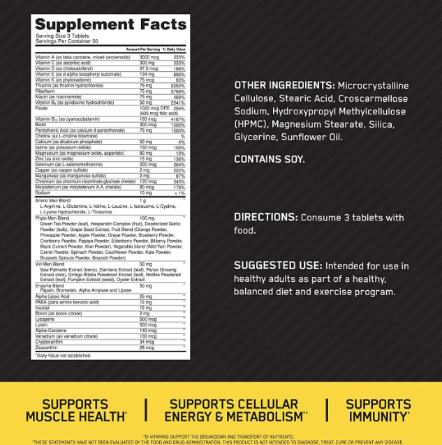 Opti-Men – Multivitamínico Avanzado para Hombres | Optimum Nutrition