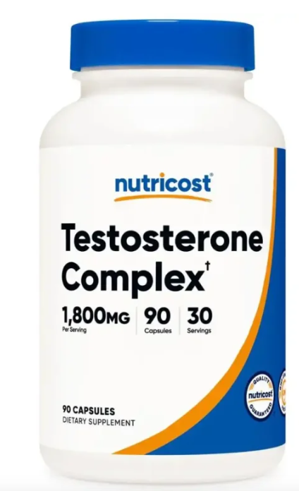 Testosterona Complex Nutricost 1950mg | Potencia tu fuerza, energía y rendimiento