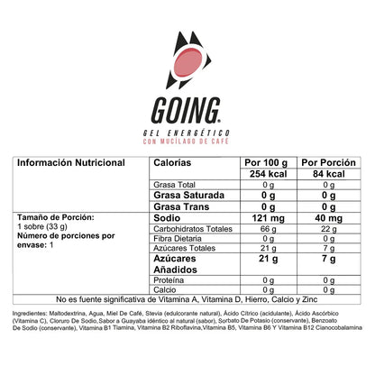 GOING GEL ENERGÉTICO – MIEL DE CAFÉ (33 G)