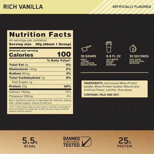 Gold Standard 100% Isolate – Optimum Nutrition