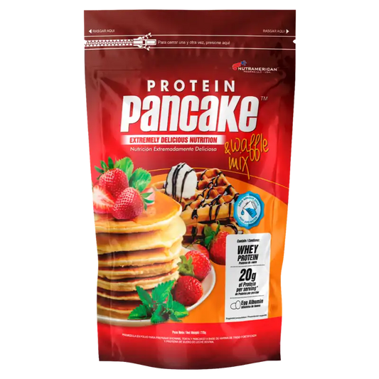 PANCAKE PROTEIN NUTRAMERICAN ROJO