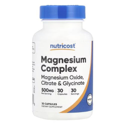 MAGNESIUM COMPLEX 30 CAP NUTRICOST - NUTRICOST