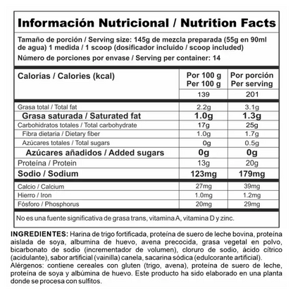 PANCAKE PROTEIN NUTRAMERICAN ROJO